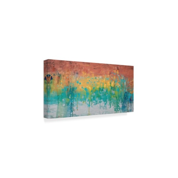 Hilary Winfield 'Lithosphere Orange Blue' Canvas Art,12x24